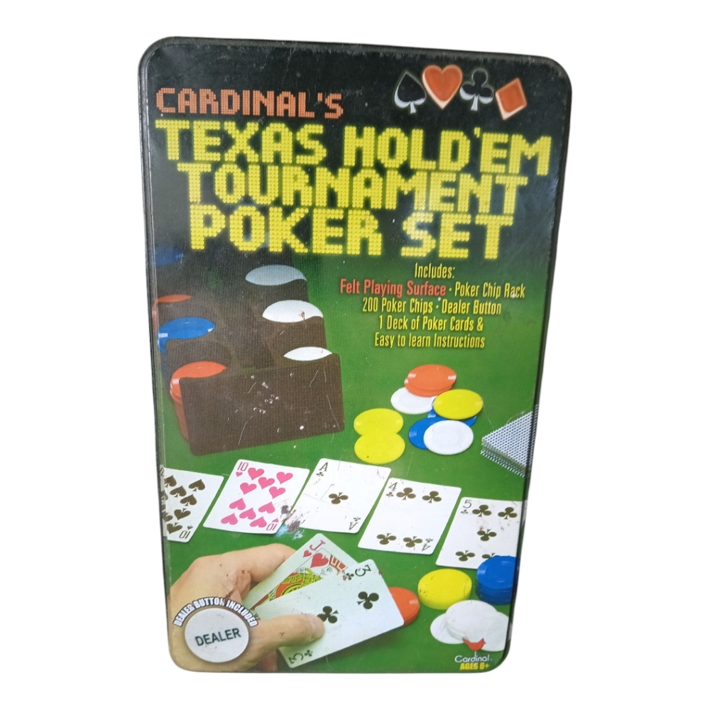 Texas Hold'em Tournament Poker Set - Multicolor